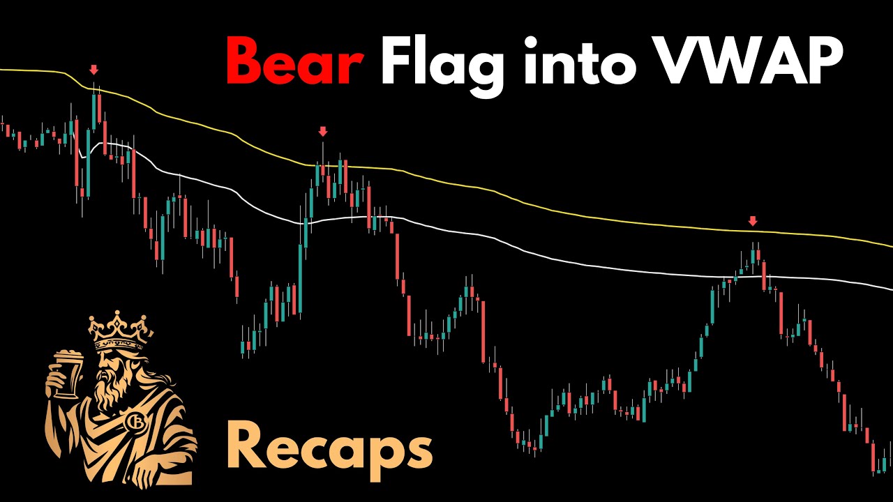 Bear Flag into VWAP Trade Recap. Perfect Setups for ES and NQ Futures.