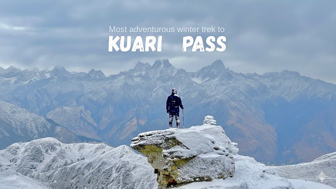 4 day solo hiking to kuari pass trek | Extreme Himalayan winter trek 