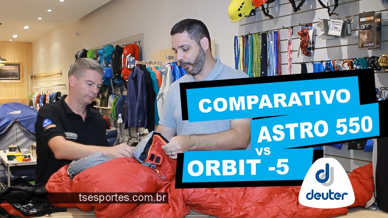 Comparativo sacos de dormir Deuter Astro550 vs Orbit -5