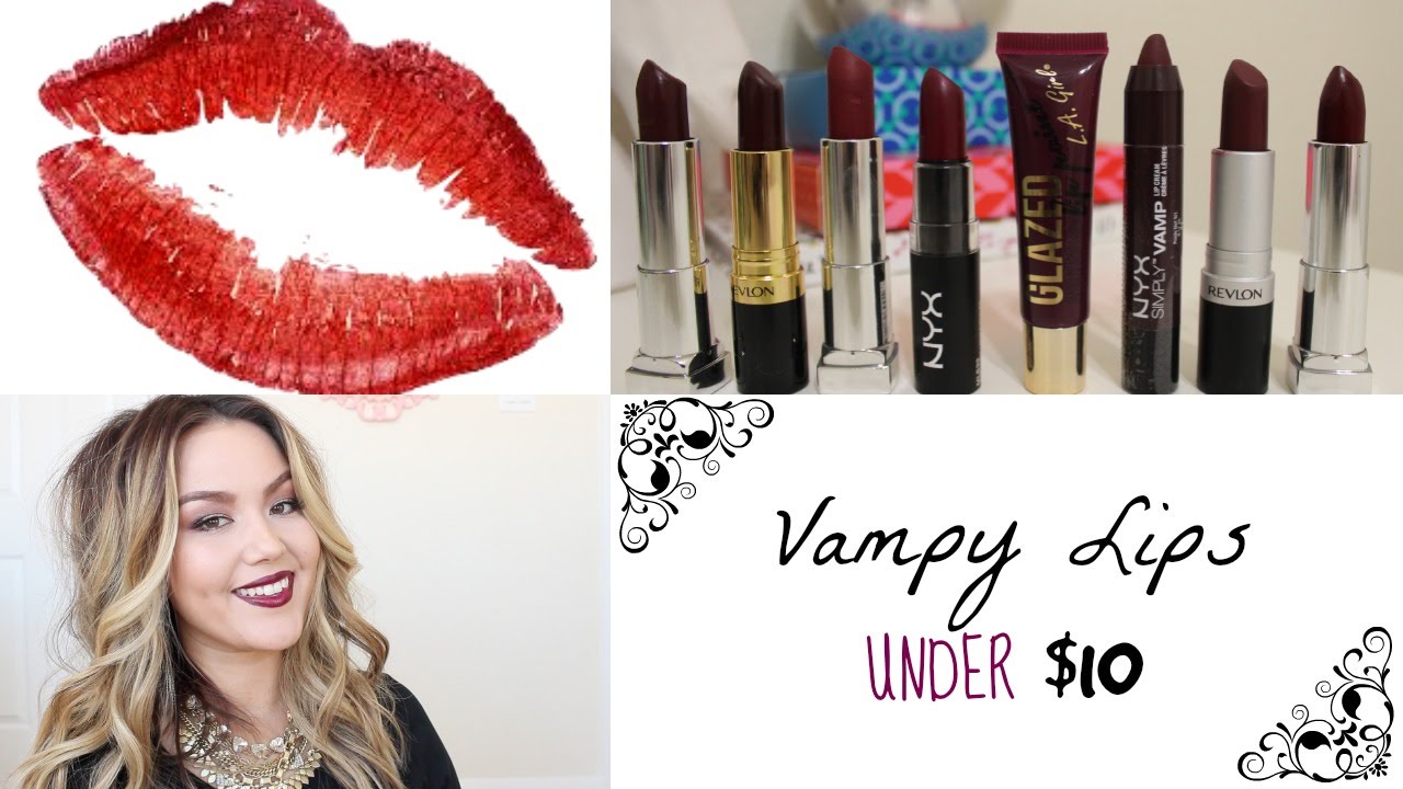 Fall Lipsticks under $10 | Vampy Lips