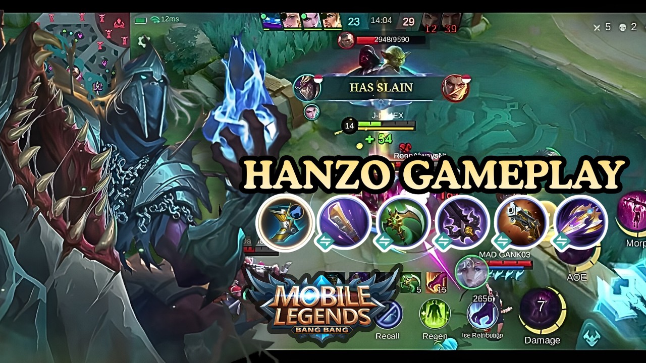 Using Hanzo Again After a Long Time! Surprisingly Fun — Mobile Legends👹🔥