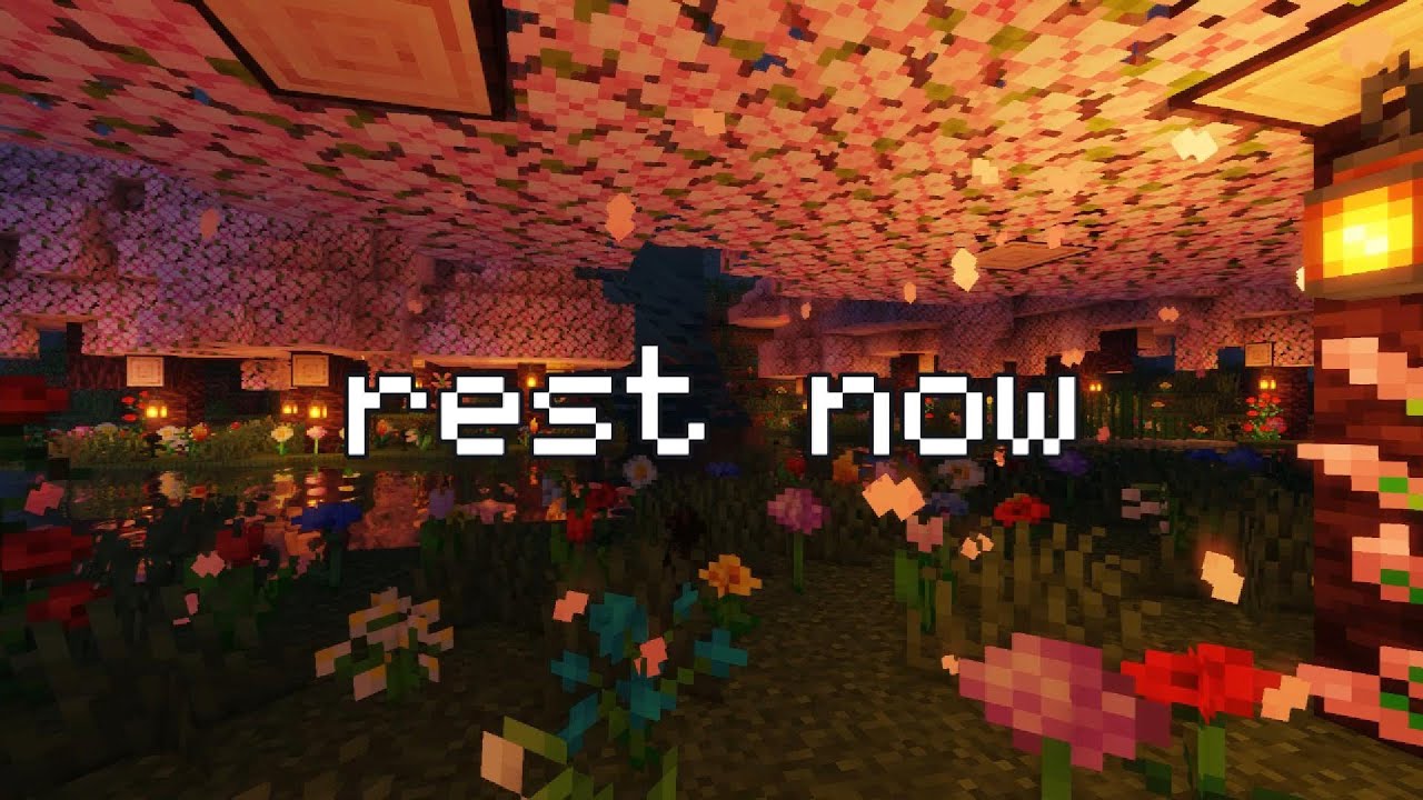 you did well today, rest now...(minecraft music with rain)