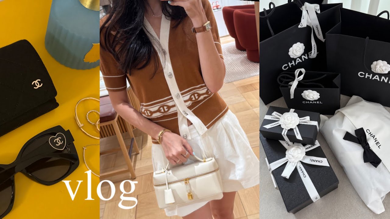 vlog_ 샤넬 클래식템 언박싱🖤 + 알로 alo 15% 세일 득템팁🛍 셀린느·로로피아나·몽클레어 신상 폭주 | 파라다이스시티 호캉스