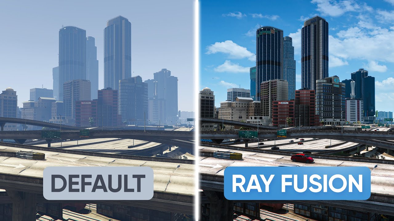 GTA 5 Graphics Comparison | Ray Fusion Graphics for FiveM