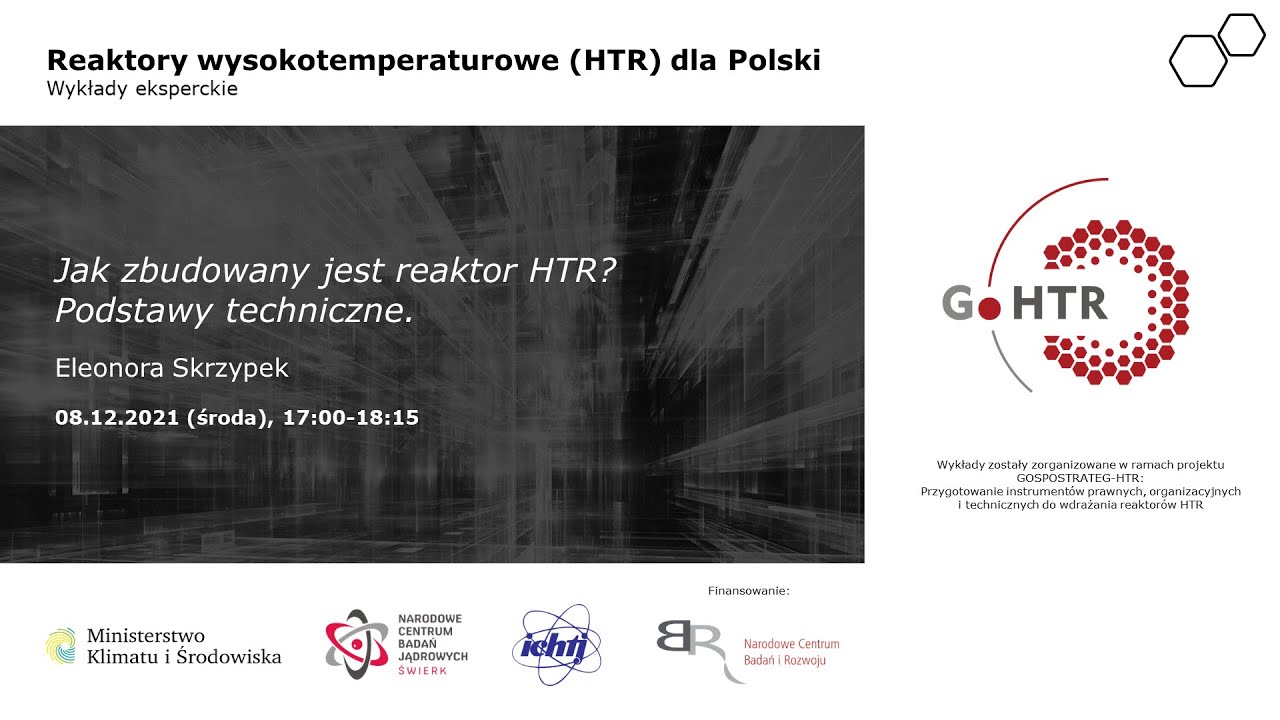 Jak zbudowany jest reaktor HTR? Podstawy techniczne.