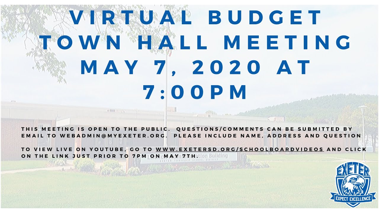 Virtual Budget Town Hall