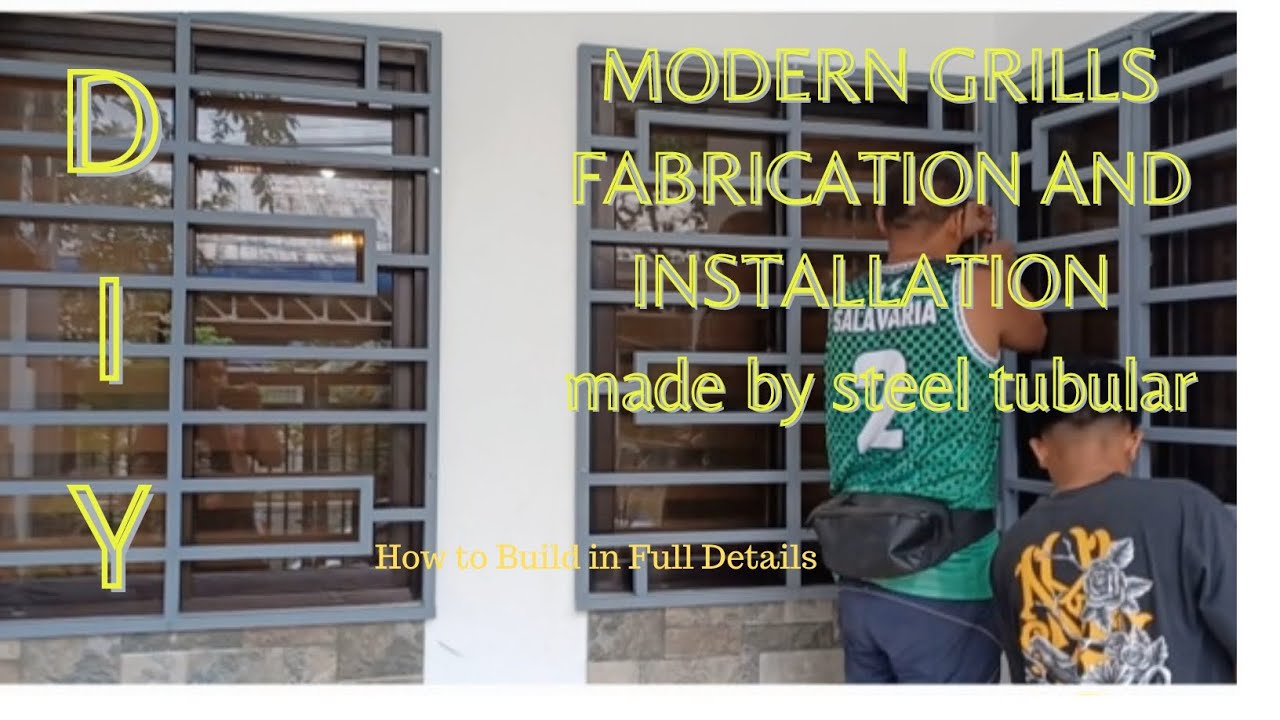 STEEL TUBULAR MODERN WINDOW GRILLS made by steel tubular  in full details