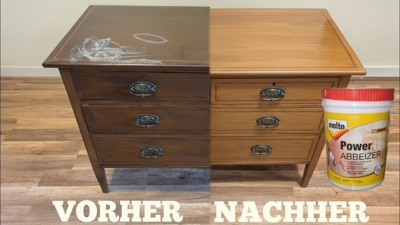 Möbel restaurieren mit Abbeizer – Kommode aufarbeiten leicht gemacht
