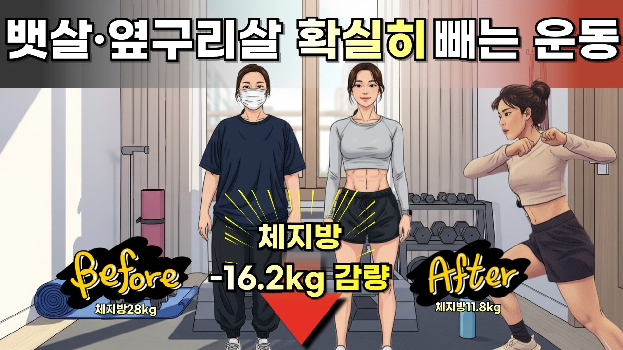 뱃살·옆구리살 확실히 빼는 코어 홈트 3가지 | 옆구리살 빼는 최고의 여자 다이어트 운동 루틴🔥🔥🔥