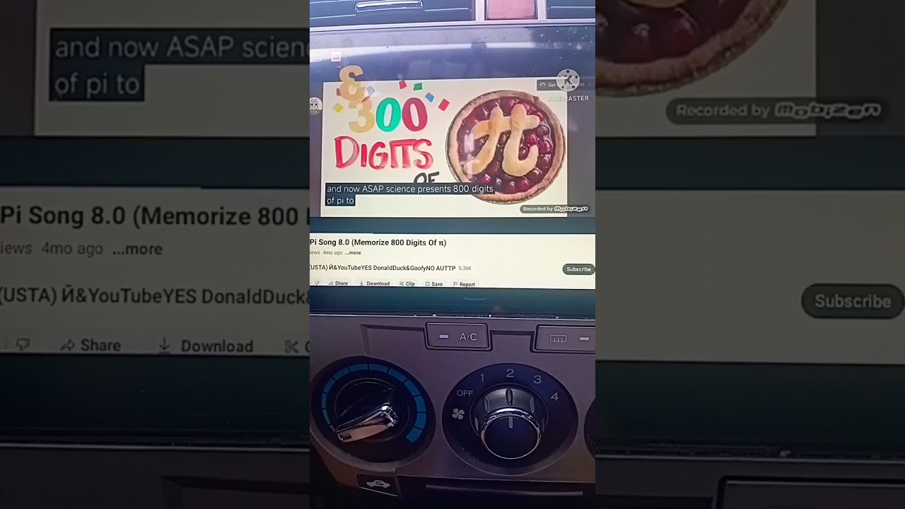 The pi song 8.0 (Memorize The 800 Digits Of П) (Updated)