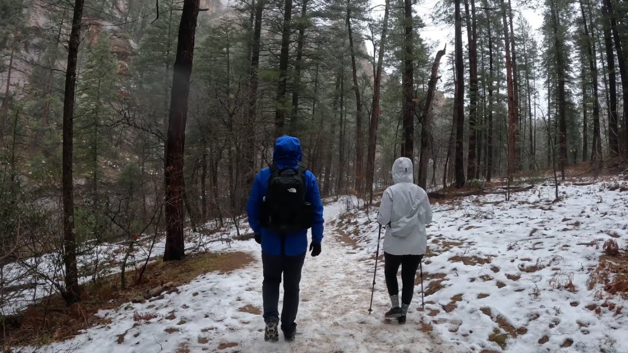 Hiking West Fork Trail - beautiful Sedona hike in winter
