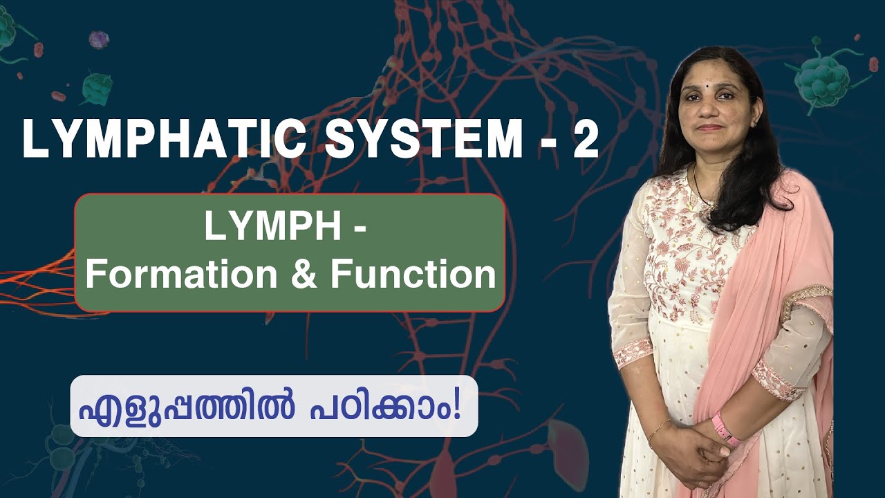Lymphatic System - 2 | Lymph - Formation & Function | Malayalam