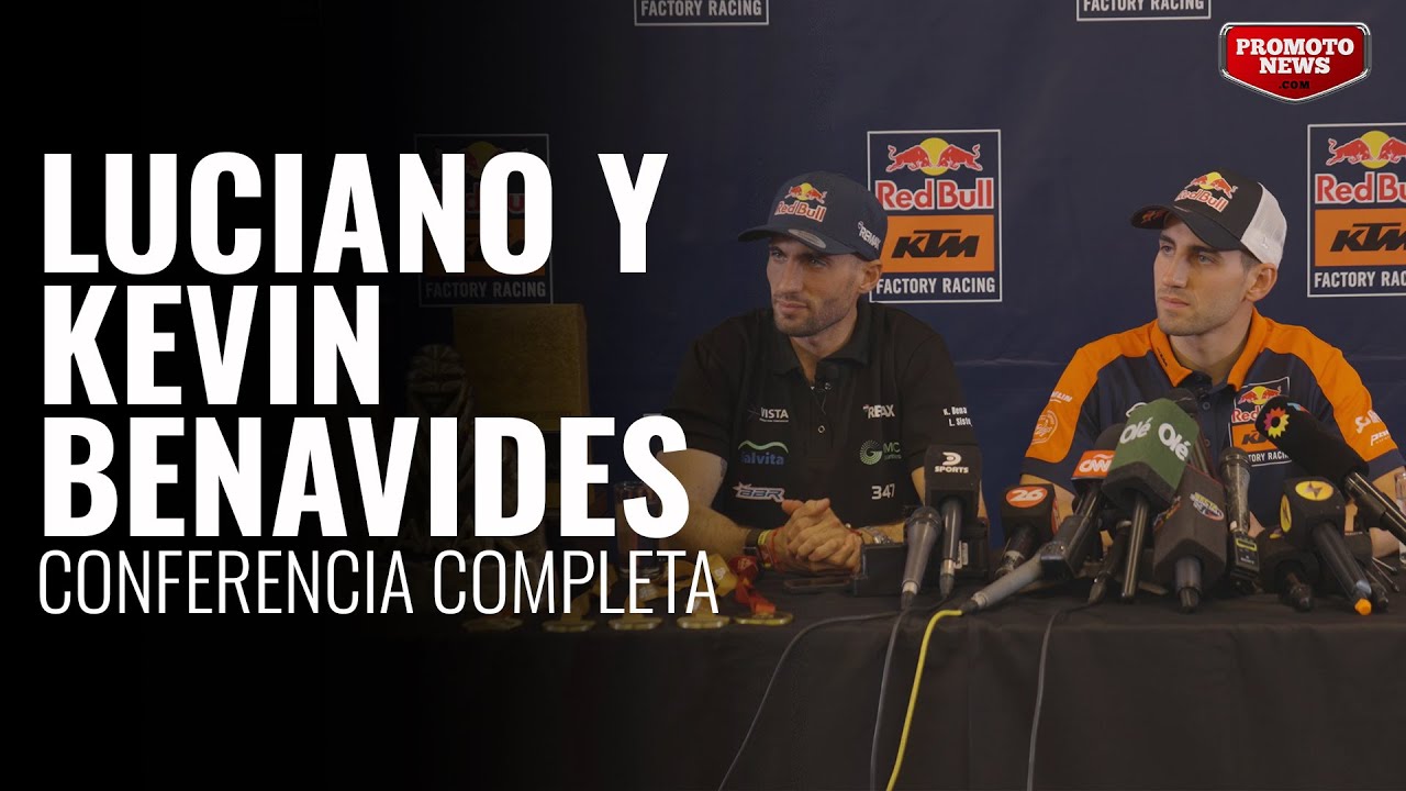 Dakar 2026 Conferencia Luciano y Kevin Benavides