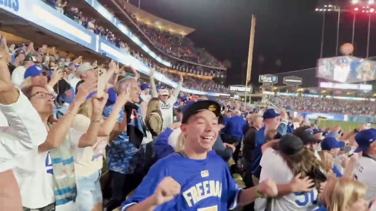POV: Freddie Freeman Walk-Off Homerun - Joe Davis Fox TV Call - World Series Game 3
