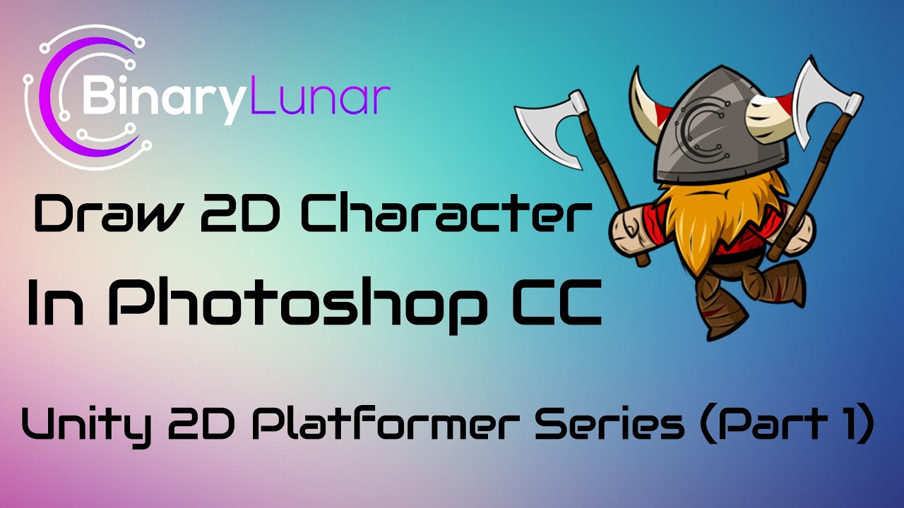 Draw 2D Character in Photoshop for Unity (2D Platformer Tutorial Part1)