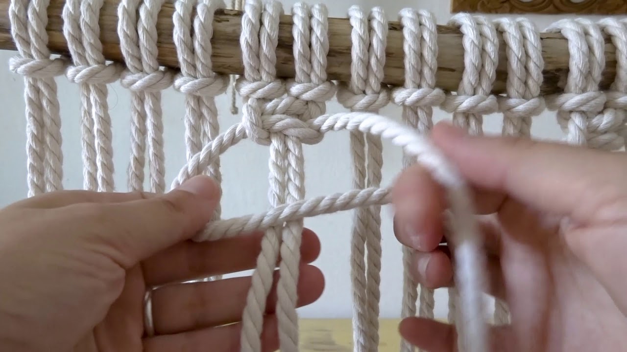 Nudo cuadrado - Macram&eacute;