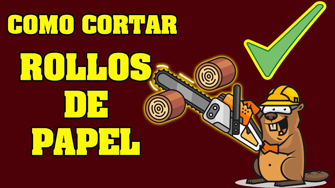 ✅✅🔪🔪Como cortar rollos de papel