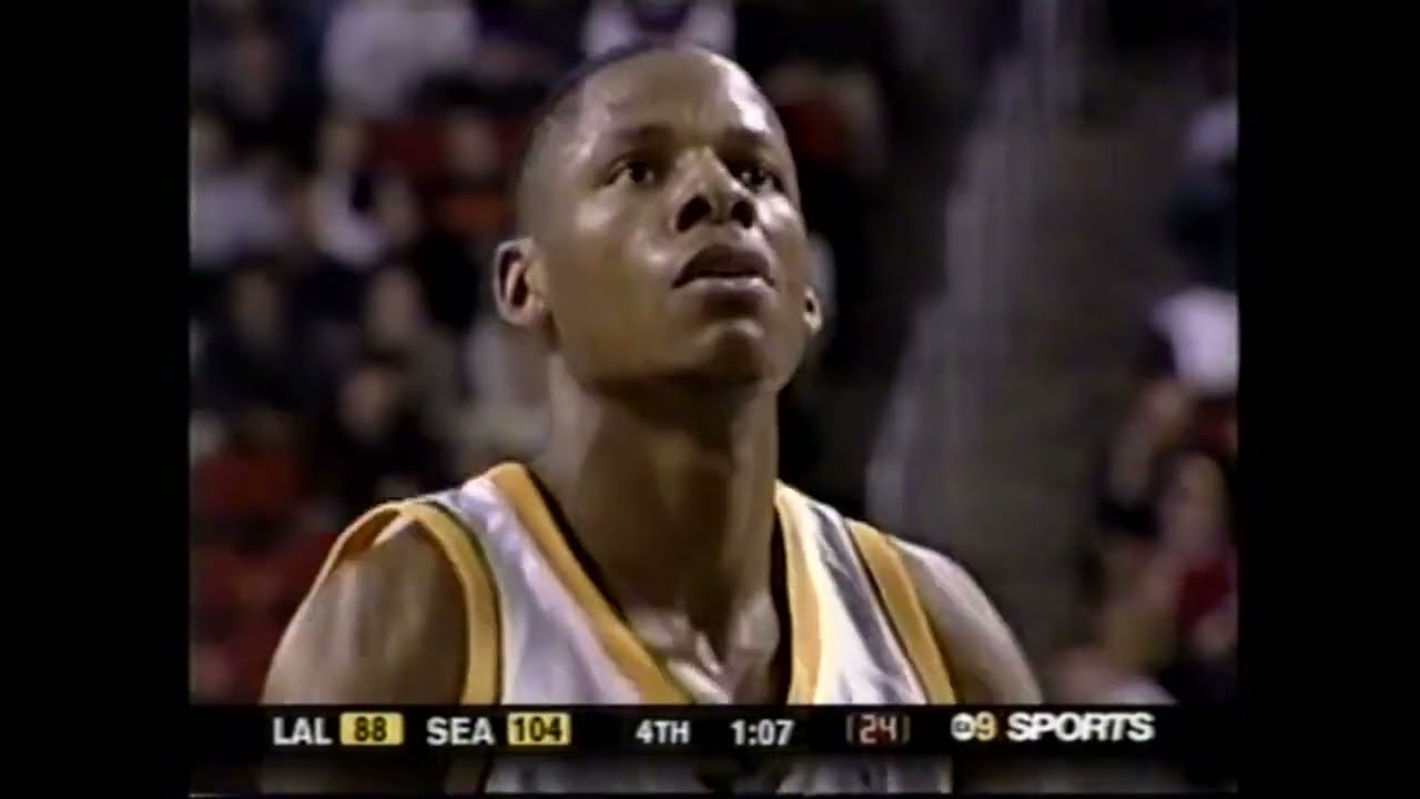 Ray Allen Triple Double (29pts/10rebs/10asts) vs. Lakers (2003)
