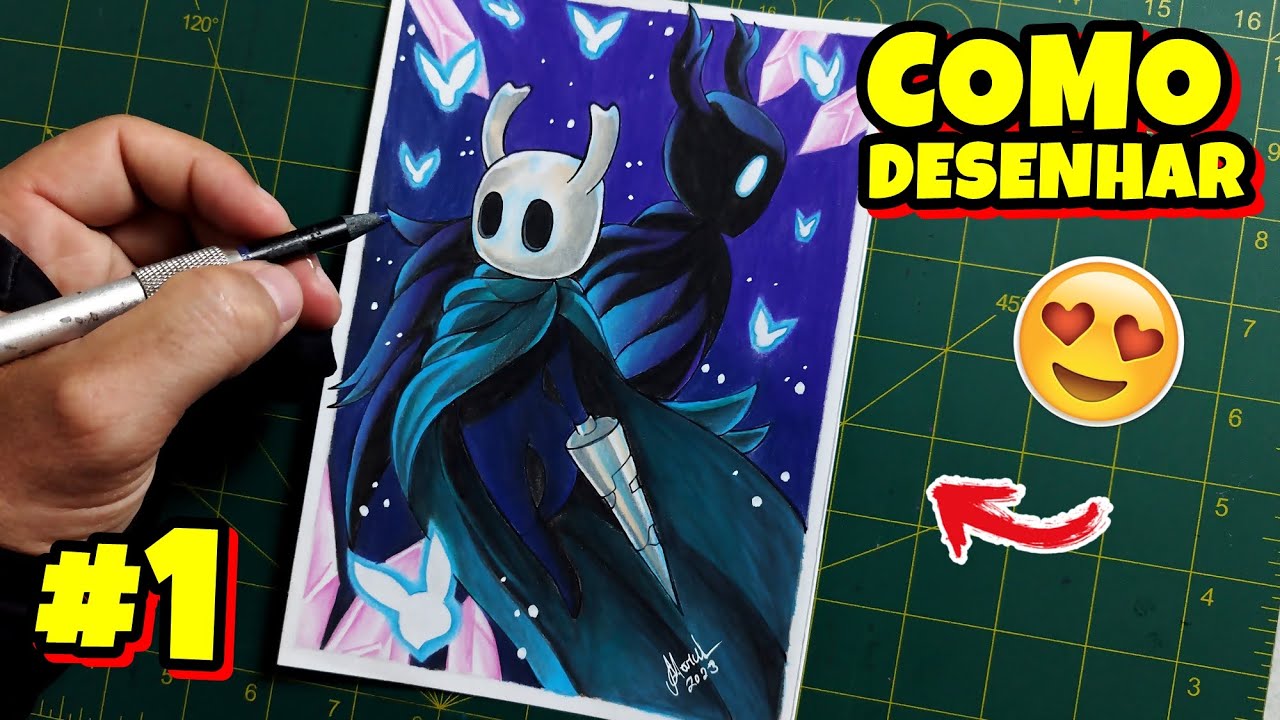 Como aprender a desenhar um Fanart do HOLLOW KNIGHT #1