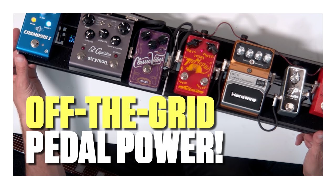 No need for an electrical outlet! Paul demos D'Addario's new XPND Pedal Power Battery Kit