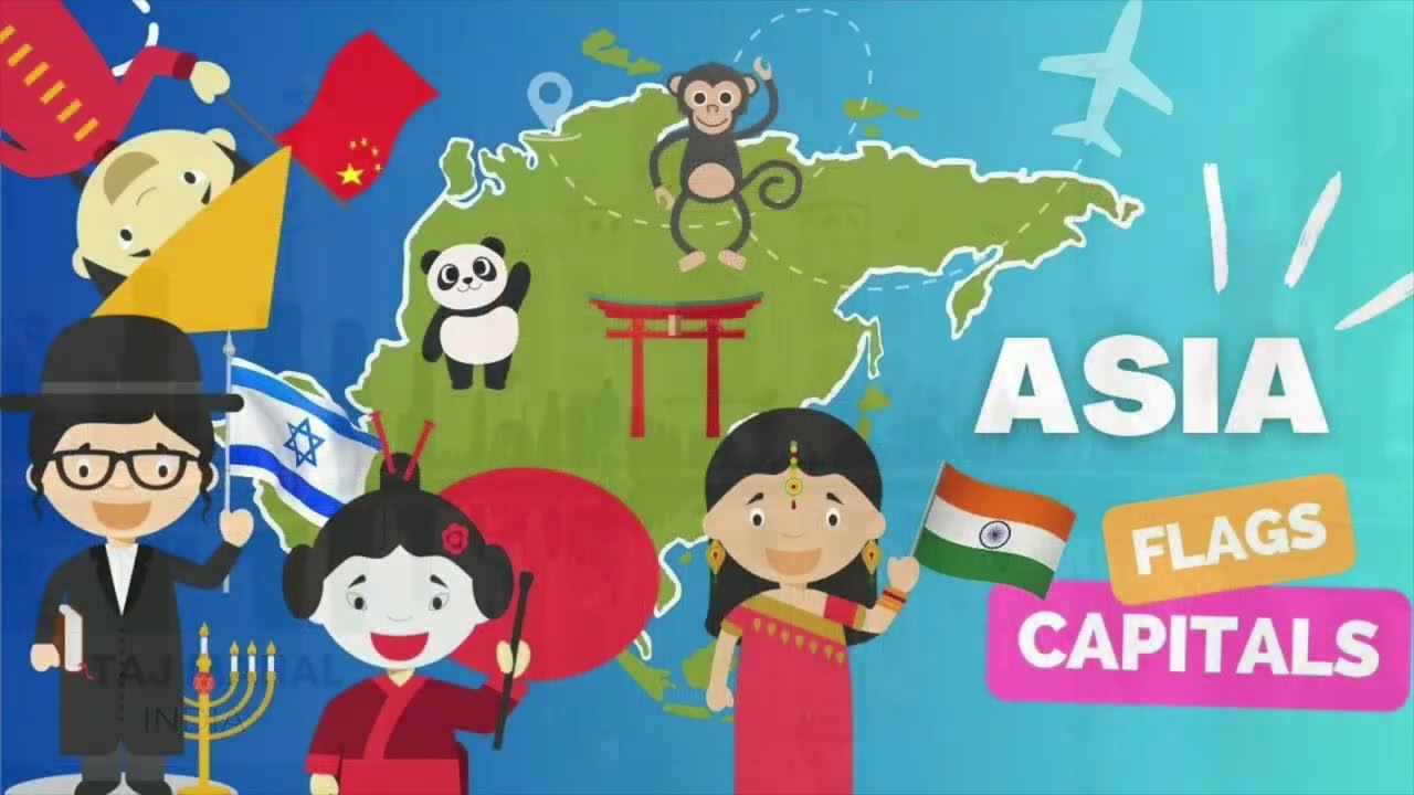 4. ASIA - Countries, Flags of the world & Capital Cities