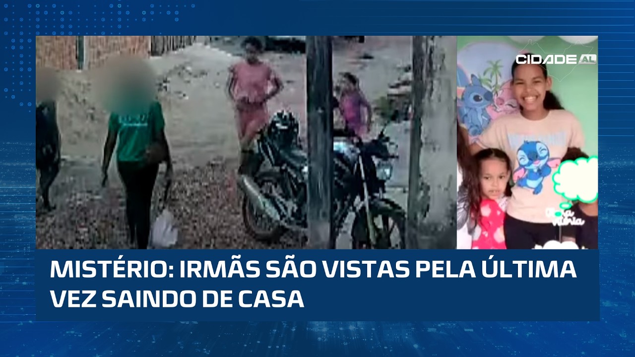 Irmãs de 8 e 12 anos desaparecem no Village Campestre; circuito mostra as duas saindo de casa