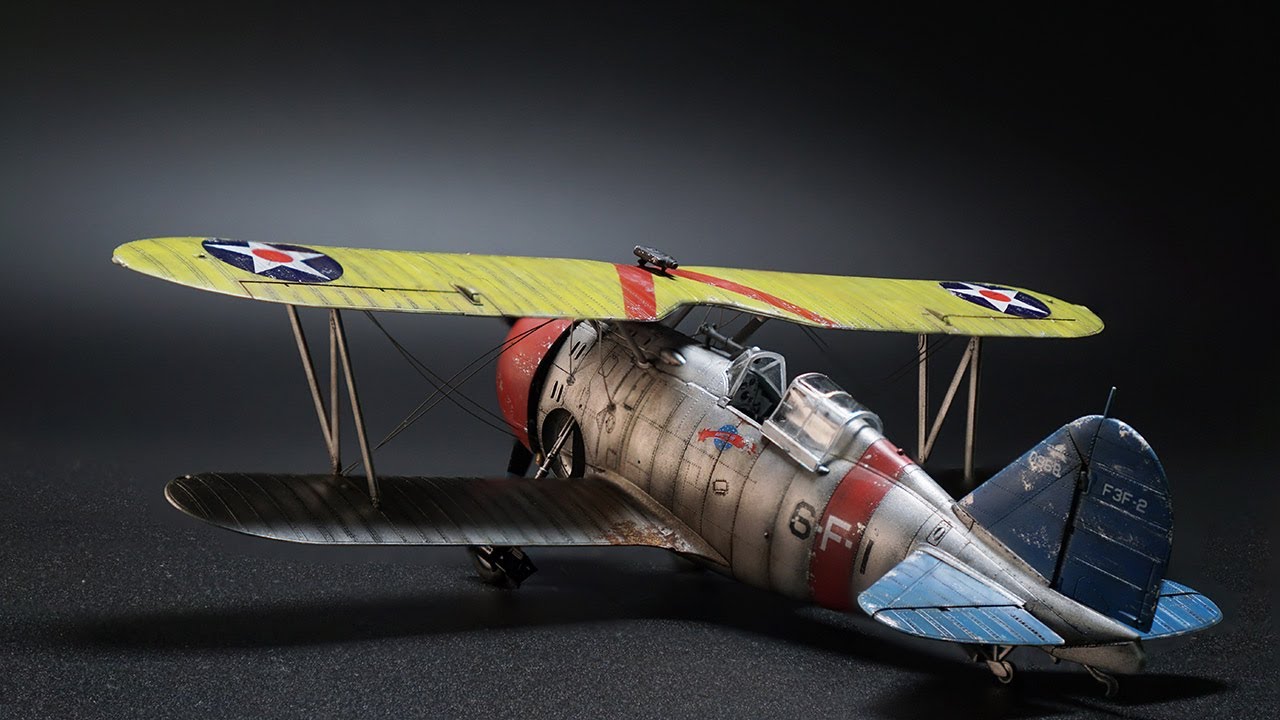 ACADEMY 1/48 F3F-2 ‘Fighting Six’ FULLBUILD/Classic US Navy Biplane/스케일모형/SCALEMODEL/아카데미모형