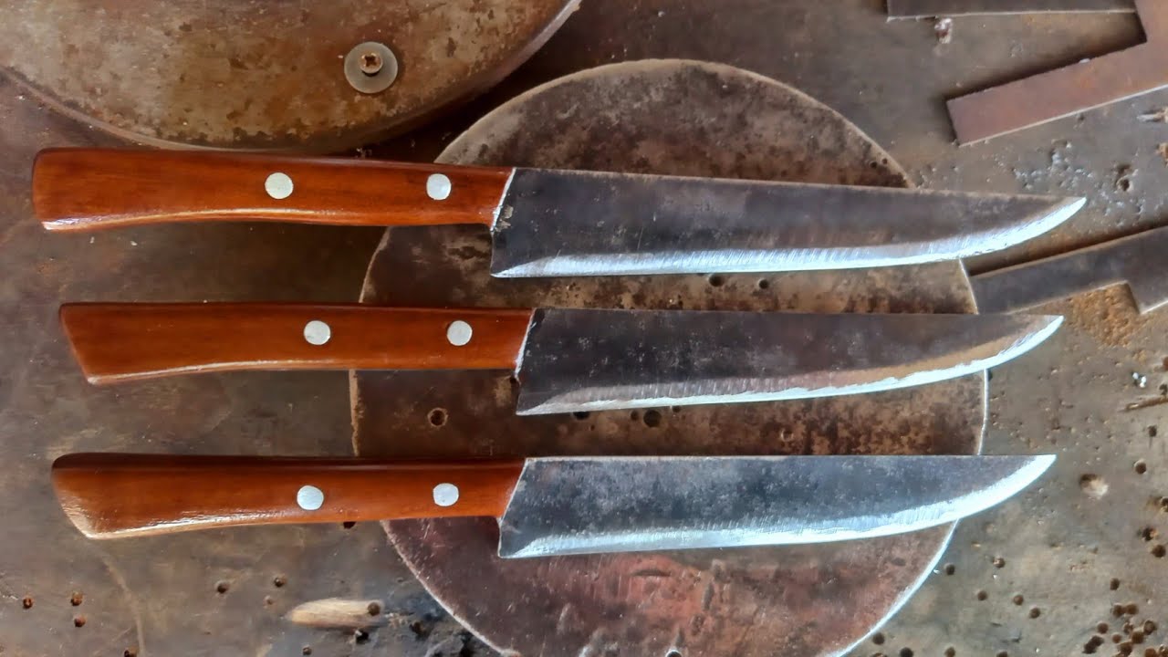 Faca Artesanal Para Filetar Peixes de aço carbono 1,5mm de lâmina de serra antiga traçador
