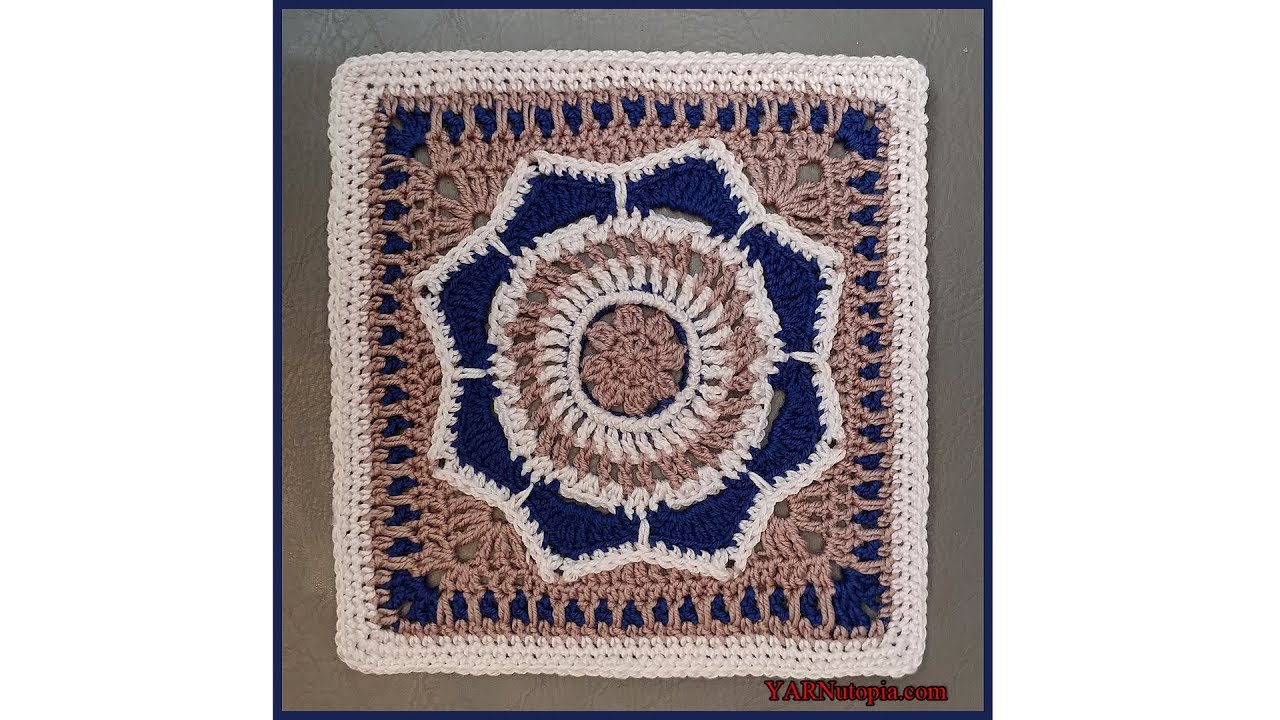 How to Crochet Tutorial: DIY Where Love Grows Afghan Block - Wedding Blanket CAL
