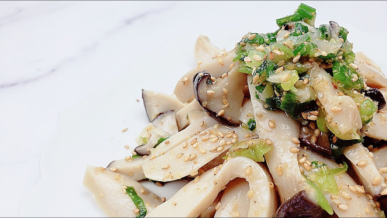 #39 King Oyster Mushroom side dish | Only 5mins | Mushroom salad | 버섯무침 | 버섯반찬