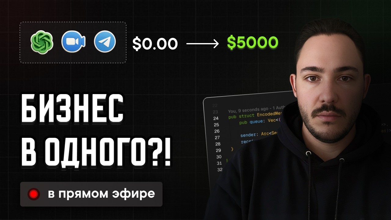 Я решил запустить бизнес с ChatGPT и показывать всё на YouTube