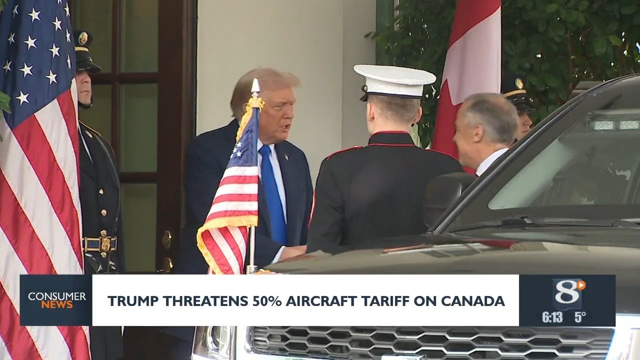 Потребительские новости: Трамп угрожает ввести 50-процентный авиационный тариф на рейсы из Канады.