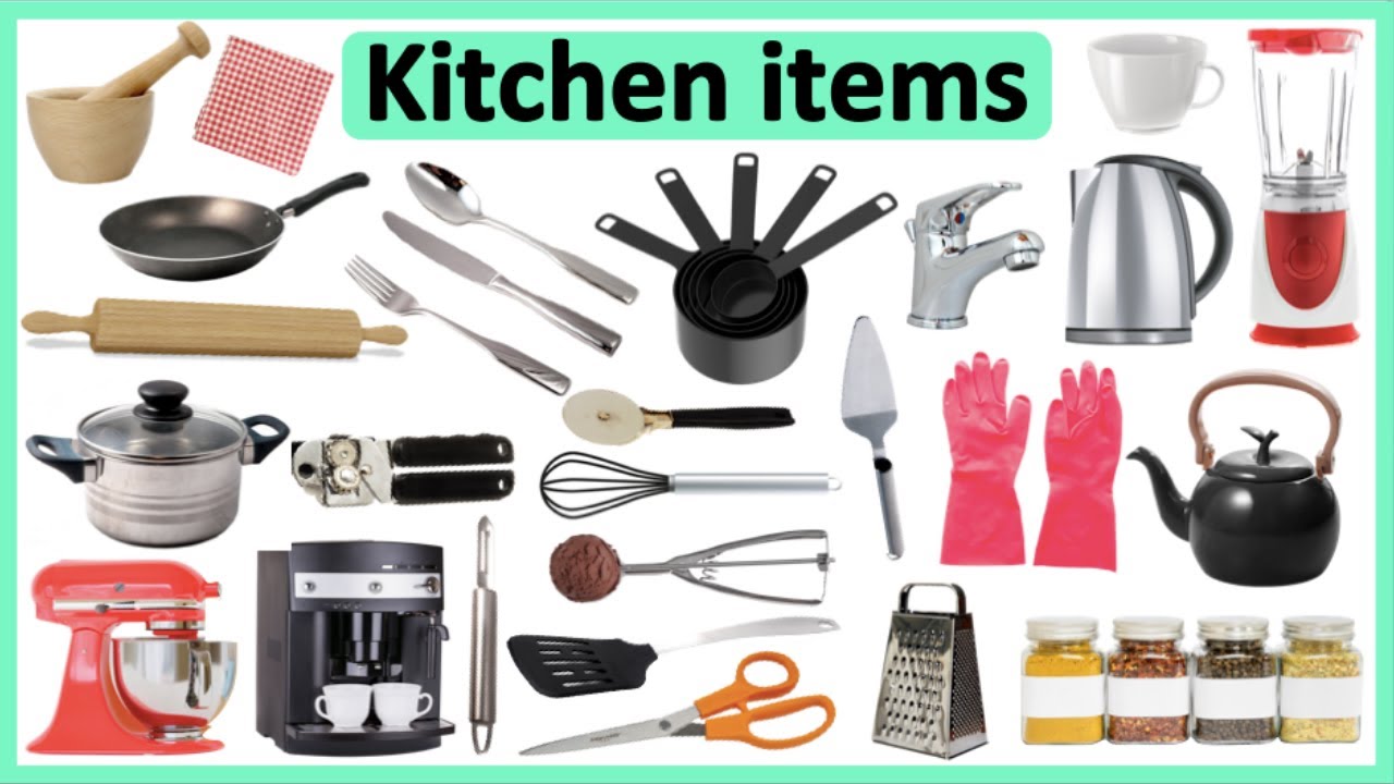 50+ KITCHEN ITEMS IN ENGLISH 🍳 | Improve vocabulary & pronunciation
