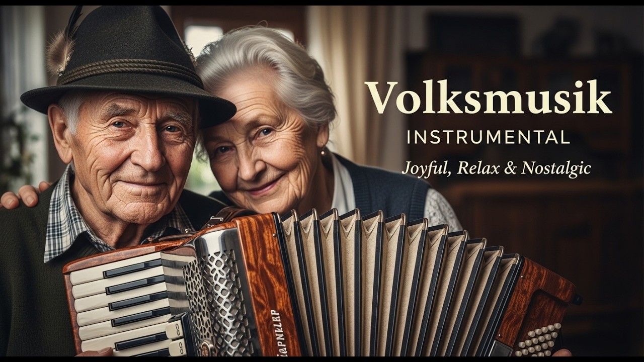 Gentle Volksmusik Instrumental – Calm Alpine Folk Accordion Music for Peaceful Listening 🔴 LIVE