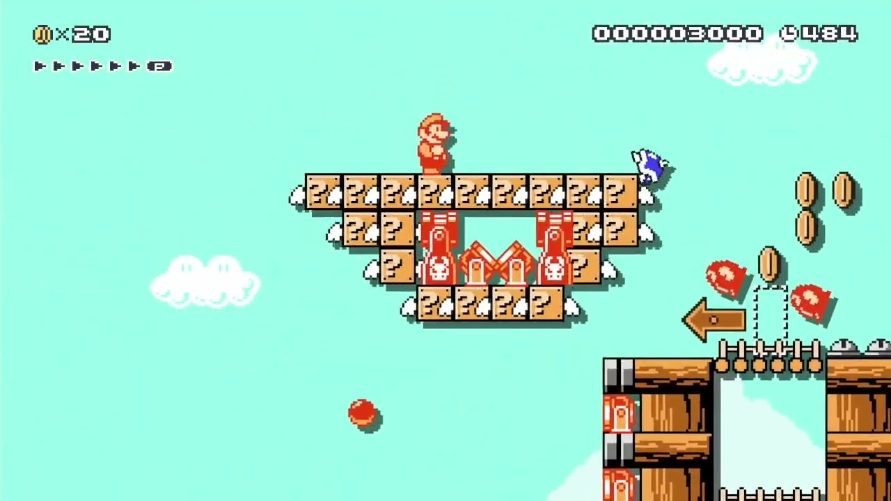 Walk The P-Switch by 7Cubed 🍄Super Mario Maker 1 ✹Wii U✹ No Commentary #dtv