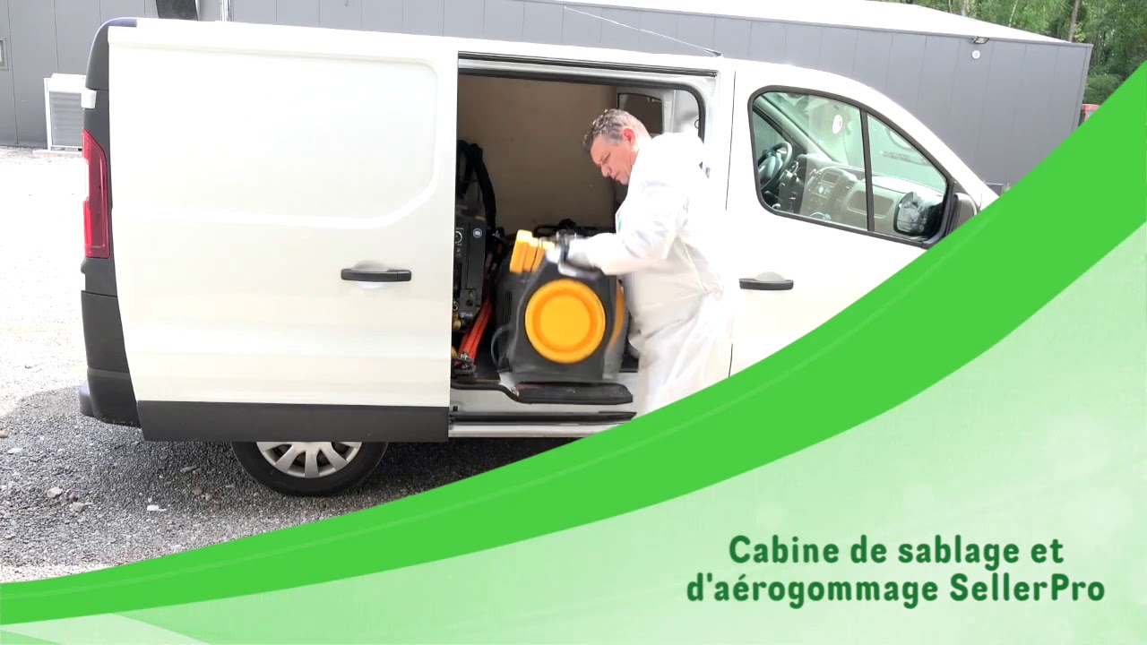 Cabine gonflable aerogommage sablage Sellerpro