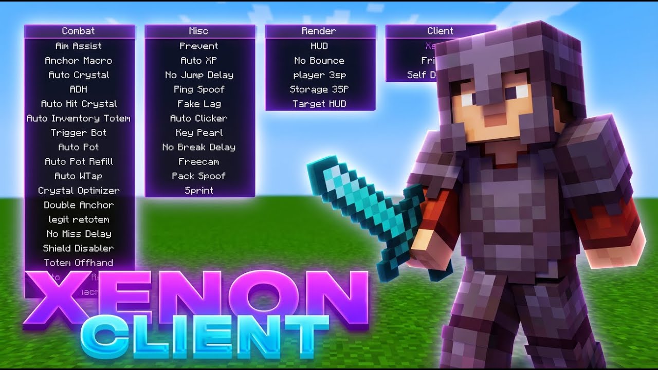 Best Free Minecraft Hack Client | Xenon Client 1.21 - 1.21.1