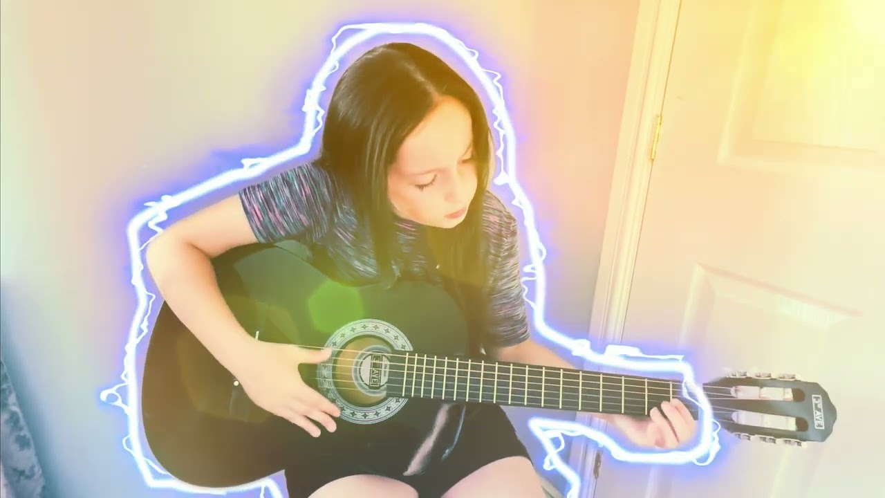 GUITAR TIME 🎸 Evie La La does &lsquo;Wings&rsquo; by Birdy! AMAZING! 🎶 #evielala #guitar