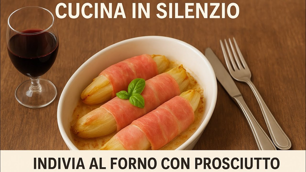 Cucina in silenzio Indivia al Forno e Prosciutto – Silent Cooking | Baked Endives & Ham