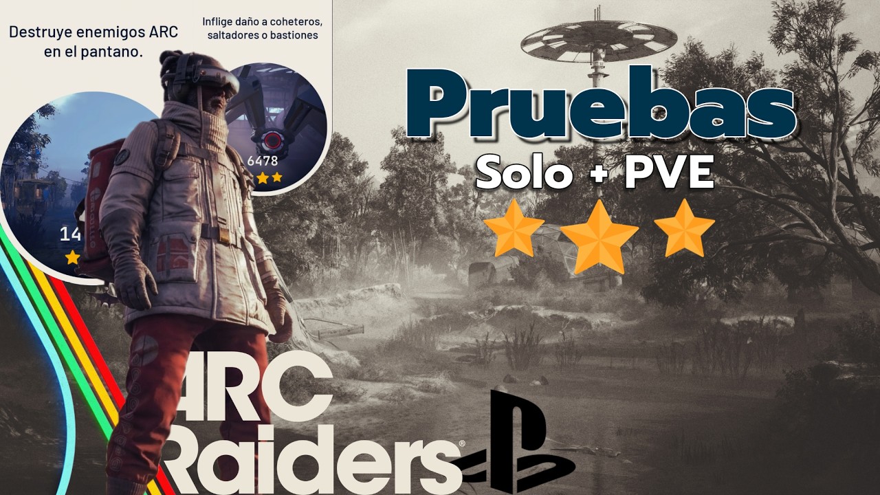 Arc Raiders - Destruye enemigos Arc y Da&ntilde;o a Coheteros y Bastiones - Solo PVE - Full Gameplay - PS5