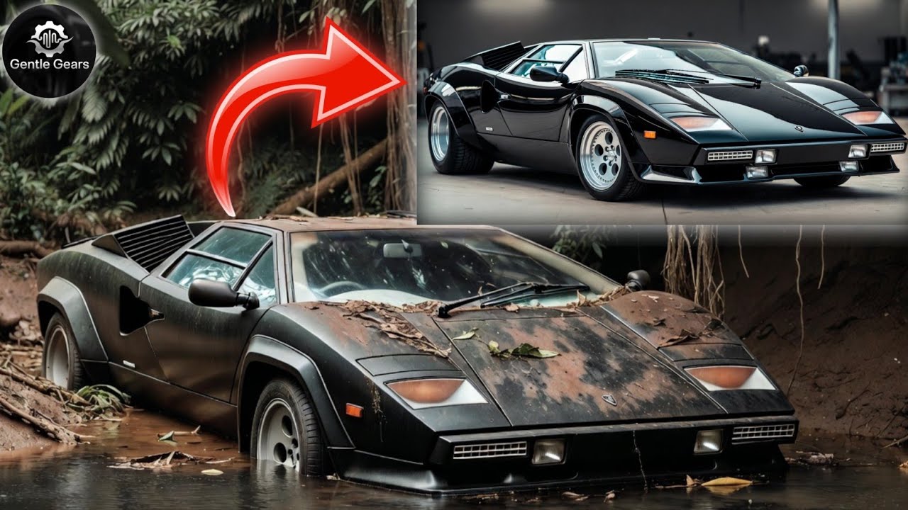 Extreme ASMR Car Restoration | Lamborghini Countach LP400 1978 | Rust to Shine | Gentle Gears