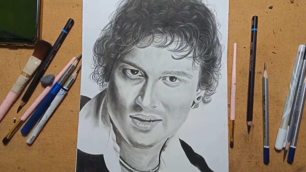 Drawing Zubeen Garg | Real easy pencil drawing zubeen garg | birthday special give for zubeen garg