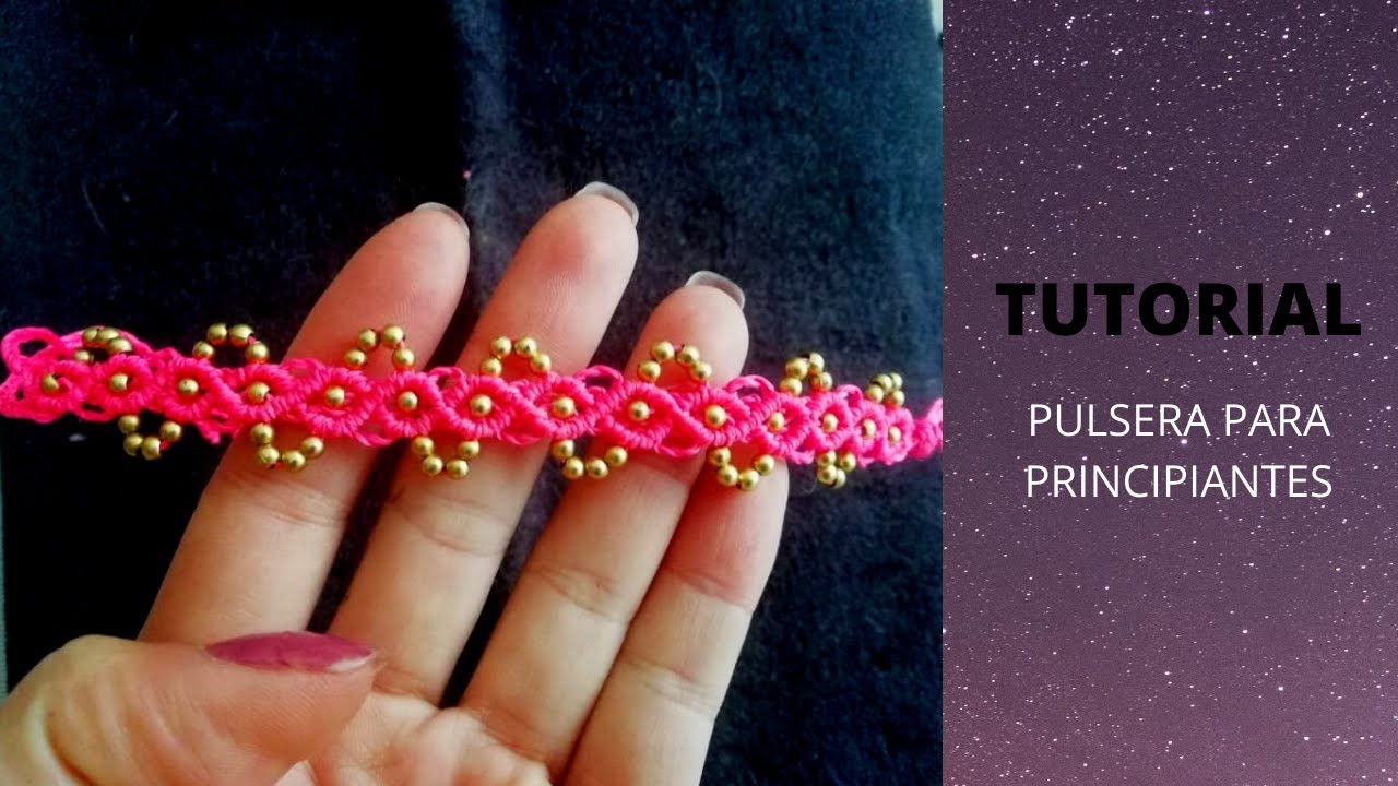 tutorial pulsera macrame principiantes paso a paso