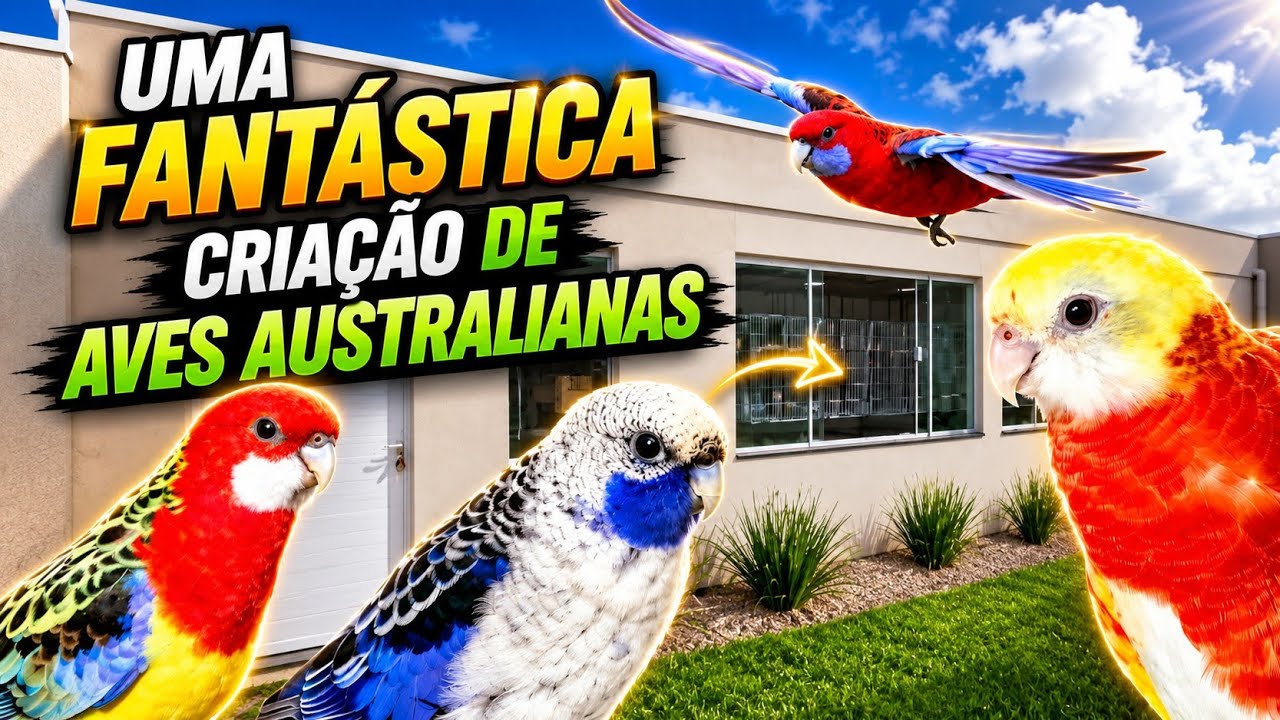 Conheça Uma Fantástica Criação de Aves  Australianas