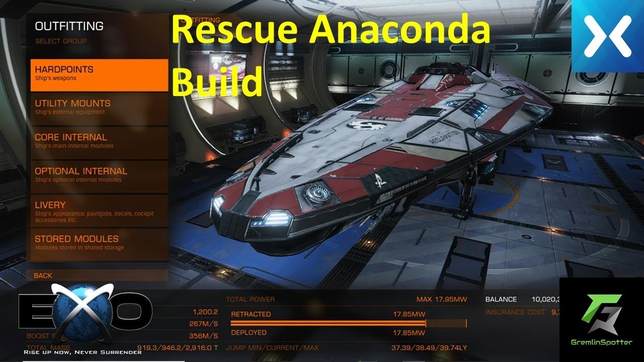 Elite Dangerous - Rescue Anaconda Build