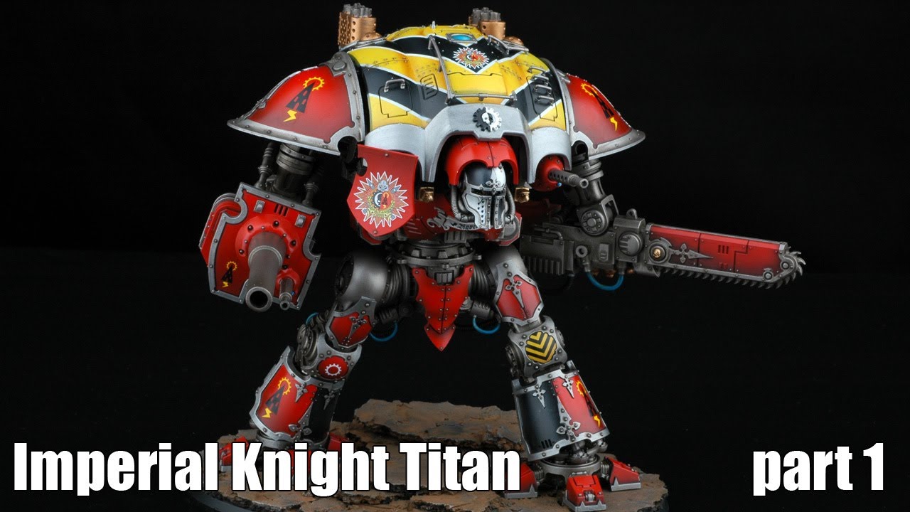 How to paint an Imperial Titan Knight? Red knight, Warhammer 40k.