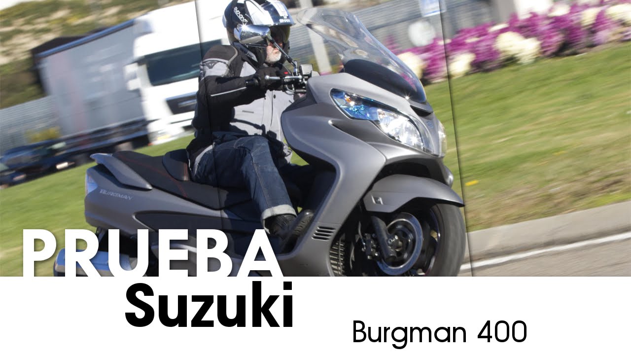 Suzuki Burgman 400 - videoprueba - castellano - 2016