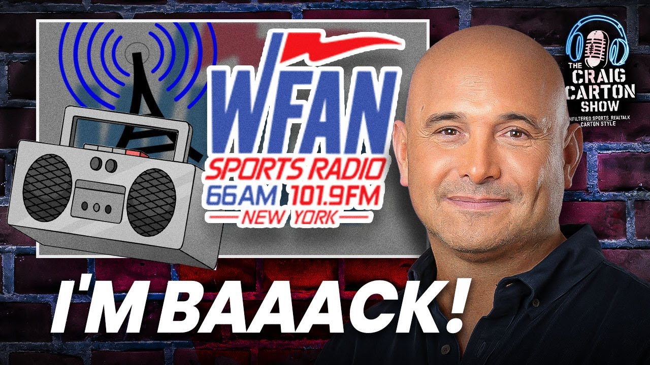 Craig Carton is returning to WFAN!