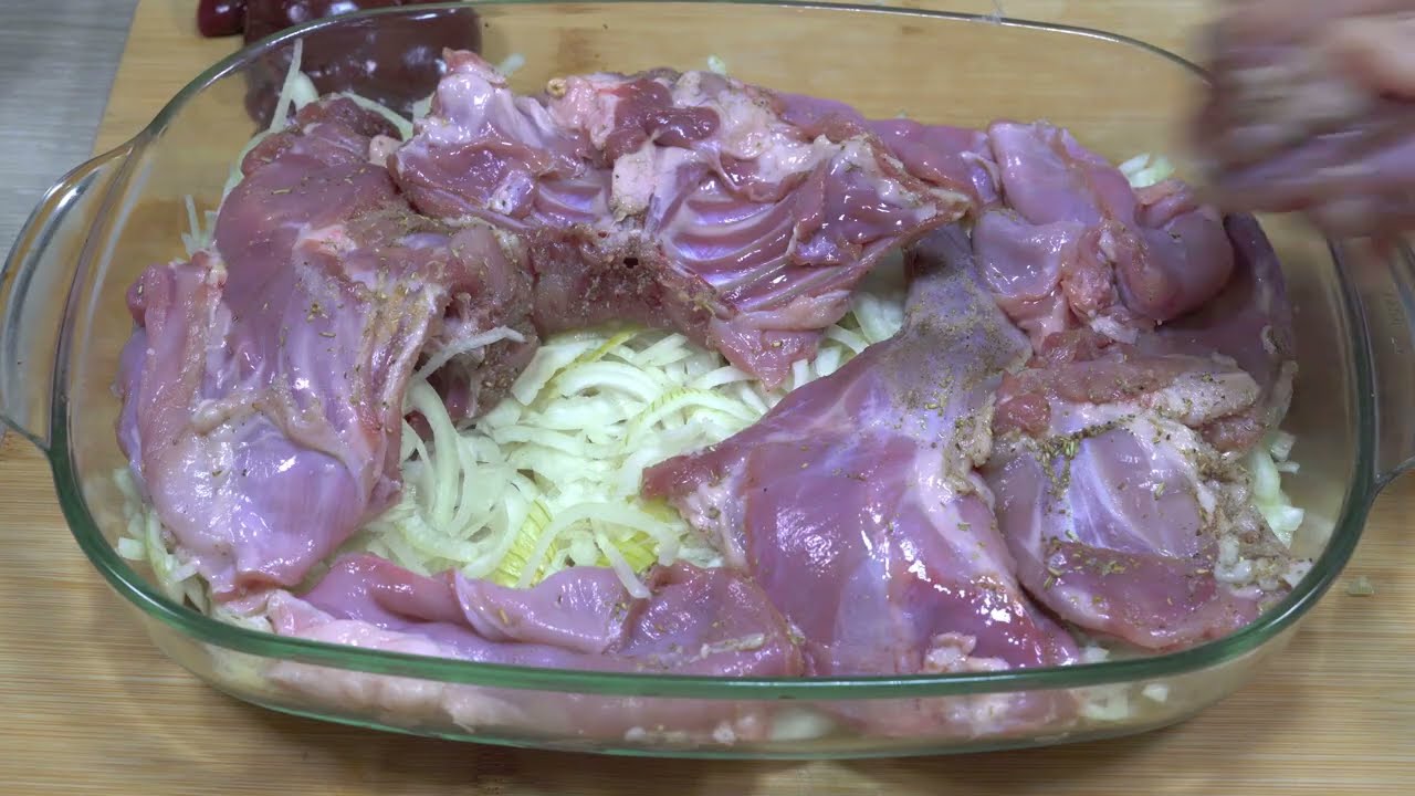 ЖАРЕНЫЙ КРОЛИК КАК БАБУШКА - кролик из духовки - вкусный жареный кролик