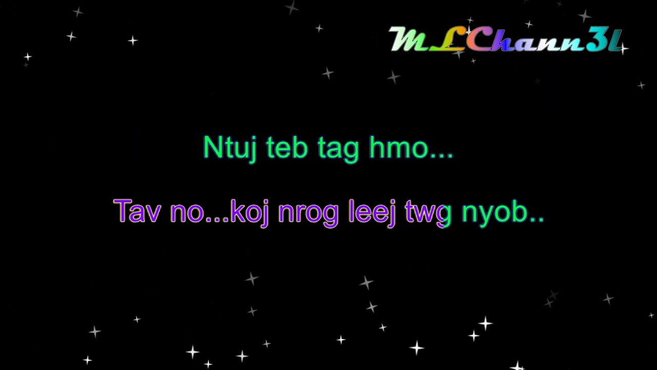 Pov Thoj -- Lub Suab Seev - Original Karaoke w/lyrics